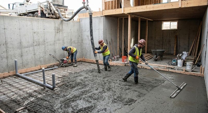 Basement Concrete Installation in Martin County, FL
