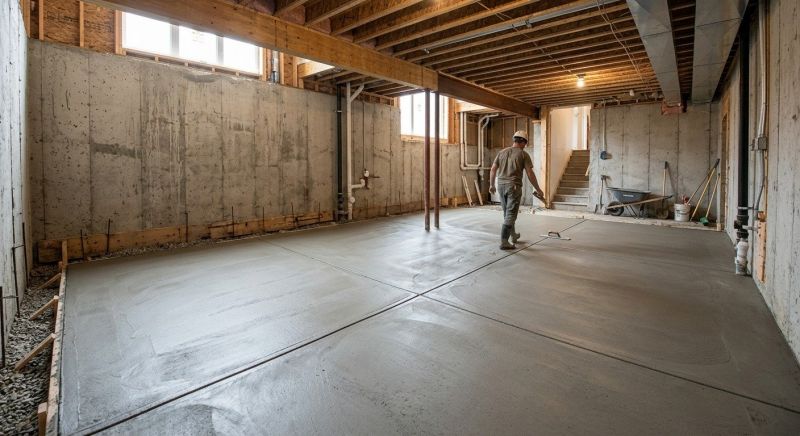 Basement Concrete Installation in Palm Beach County, FL