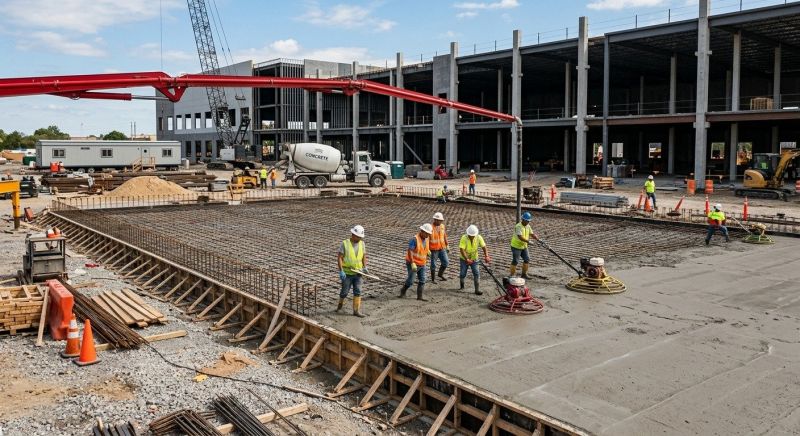Commercial Slab Construction in Palm Beach County, FL