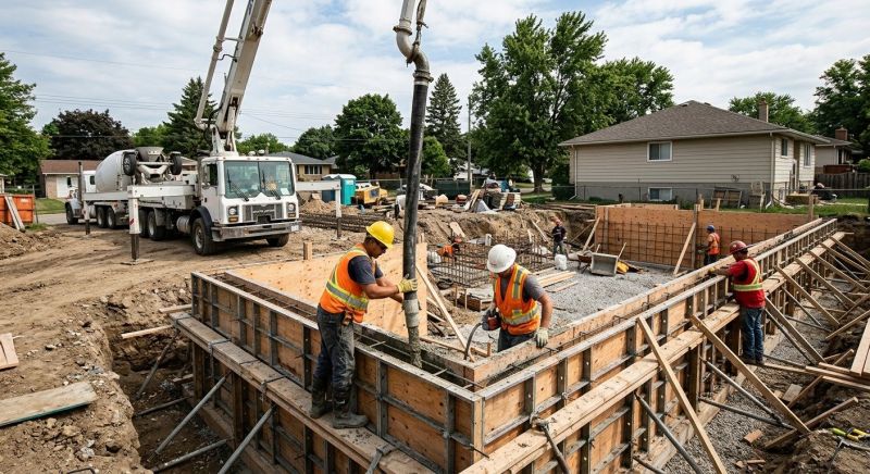 Foundation Wall Pouring in Palm City, FL
